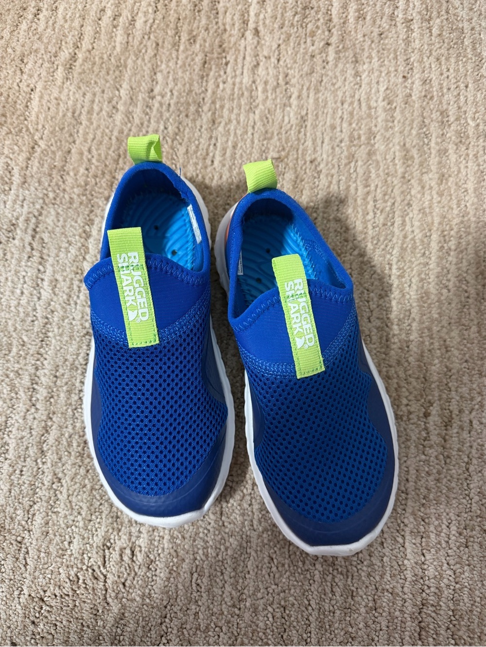 Kids' Slip-On Mesh water shoes - Blue/Neon Green